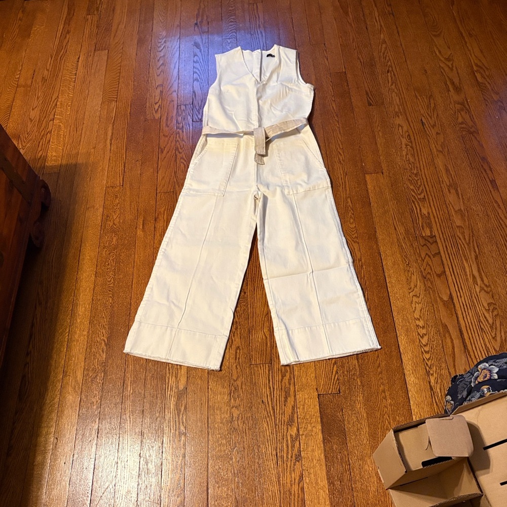 CAARA Cream Jumpsuit XS